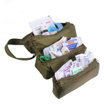 GI Style Medical Kit Bag packed with supplies