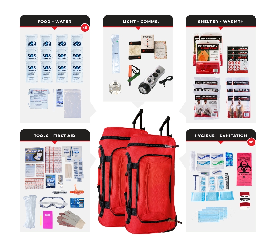 6 Person Emergency Comfort Survival Kit
