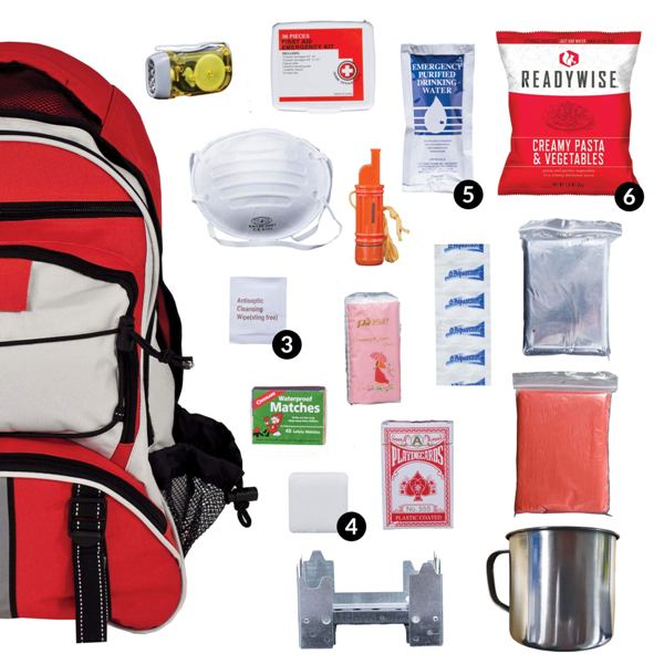 64 Piece Emergency Survival Backpack