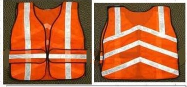 Polyester Mesh Safety Vest front and back