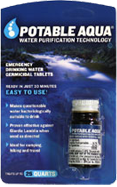 Potable Aqua Germicidal Water Purifier Tabs pkg